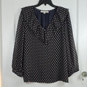 LOFT Ruffle Blouse Size M